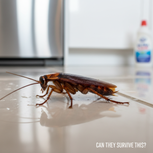 can roaches survive cleaning