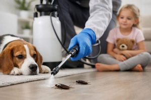 Is Roach Treatment Safe for Pets and Kids?